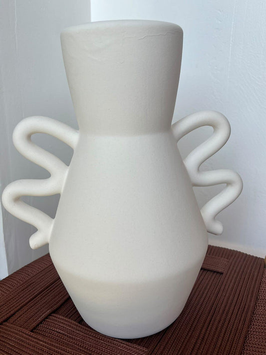 Vase blanc mat